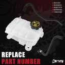 Engine Coolant Reservoir Tank With Cap, Air Bleed Hose & Heater Hose Compatible With Buick Chevy Vehicle 2013-2021 Encore 1.4L Trax 1.4L 1.8L Replaces# 603-955, 95269001, 42638619, 96968691, 96968694