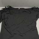 Jar of Love Women's Cold Shoulder Tops 3/4 Sleeve Sexy Going Out T-Shirts for Women Casual Tunic Tops (XX-Large, Black)
