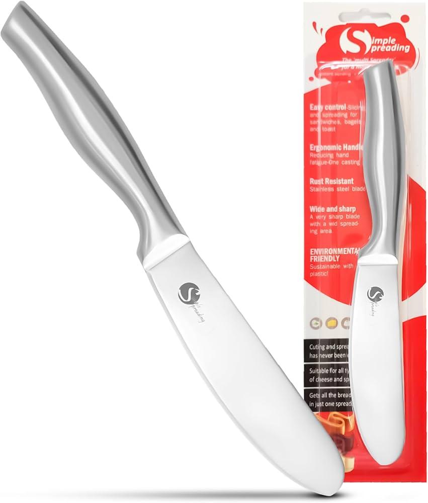 Sandwich Spreader Knife Set for Versatile Spreading and Cutting Crinkle Cutter, Cheese Knife, Charcuterie Boards Accessories, Butter Spreader Knife, Crinkle Cutter for Veggies