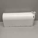 Architectural Mailboxes Admiral Rust-Proof Aluminum Metal Post Mounted Mail Box for Outside, White, Medium Curbside Mailbox, USPS Approved for Residential Delivery