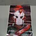 Halloween Cars Body Horror Sticker, Halloween Car Center Pillar Decals,Classic Horror Movie Characters Peeking Decal Michael Myers Scary Child Vinyl Stickers (Mask Man)