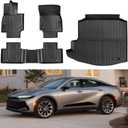 Wqyimat Floor Mats & Cargo Trunk Liner Compatible for 2023 2024 2025 2026 Toyota Crown All Weather TPE Rubber Protection Mat Black (Not for Crown Signia)