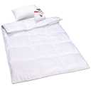 ZPECC Toddler Down Alternative Comforter, 39x47 Hypoallergenic Baby Blanket Quilt, Soft Breathable Lightweight All Season Kids Duvet Insert for Crib Stroller Cot Daycare, White Stripe (1 Count (Pack of 1))