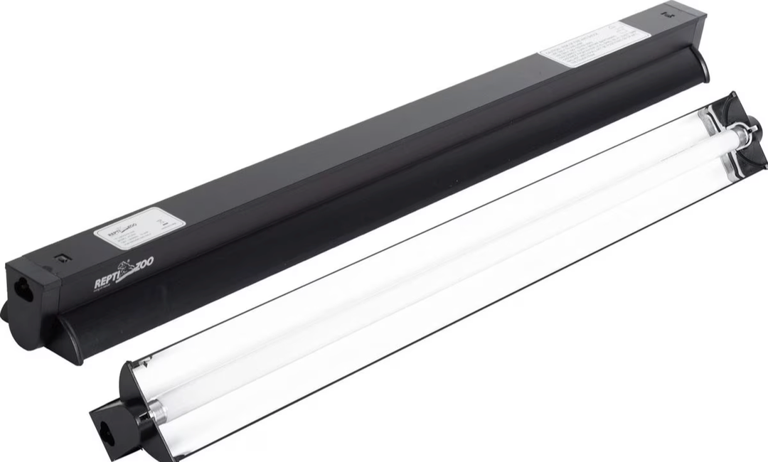 REPTI ZOO T5 HO UVB Lighting Combo Kit, Terrarium Hood Comes with Desert 10.0 UVB T5 Lamp 24W