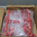 3/8"  1/2" Ratchet Binders 9,215 LBS Secure Working Load, G70 Hooks and Adjustable Length, for Grade 70-80 Chains, Tie Down, Hauling, Towing, 4-Pack, Red