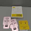 Nulaxy 2 Pack Dual Folding Cell Phone Stand, Fully Adjustable Phone Holder for Desk, Compatible with iPhone 16 15 14 13 12 11, Nintendo Switch, All Phones, Rose Gold