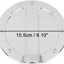 X AUTOHAUX Silver Tone Car Gas Tank Cap Fuel Filler Door Cover for Ford F150 2009-2014