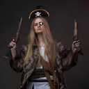 Chanaco Pirate Hat 4Pcs Pirate Accessories Women Halloween Costume Men Captain Headband and Eye Patch for Cosplay Party Supplies