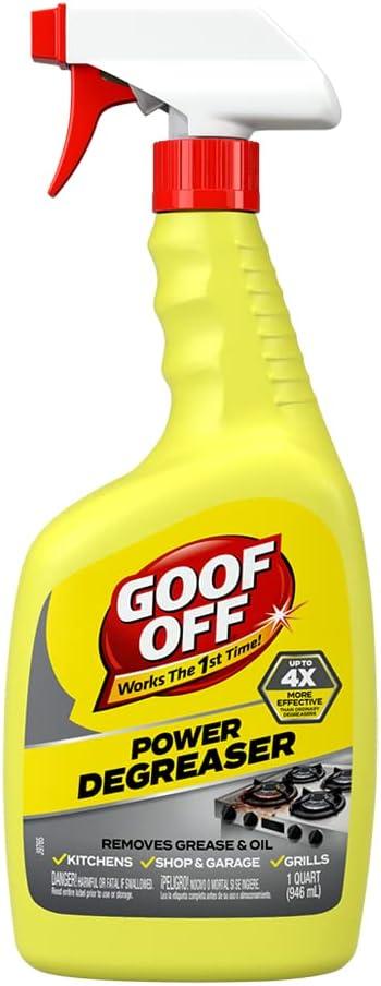 Goof Off Power Cleaner and Degreaser for Mechanics 32 oz. Trigger Spray Bottle (32 Ounce (Pack of 1))