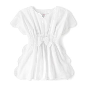 Gymboree,Girls,and Toddler Swim Coverups,White,5T