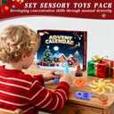 Little Ouchies Fidget Toys Advent Calendar 2025 for 36+ Months - 24 Days Sensory Ceuntdown Calendar with Pain Stim Toys for Autism (Orange, Purple, White,)