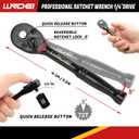 LLNDEI 48 Piece 1/4 Inch Mini Socket Ratchet Wrench Set, Metric Shallow Socket (4-14mm) 6-Point,with 72 Teeth Mini Ratcheting Wrench, Screwdriver Bit Set, Universal Joints and 3 Inch Extensions