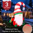 6 FT Christmas Inflatables Decorations OutdoorBlow Up Gnome Tumbler with Built-in LED Lights for Indoor Holiday Party Yard Garden Lawn Dcor