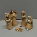 Hodao Nativity Set 9-Piece – Sandstone-Style Resin Holy Family, Three Wise Men, Angel & Animals – Neutral Tan Christmas Crèche for Indoor Home Decorations & Tabletop Décor, Christian Gift Figurines. Missing Parts