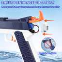 Electric Water Gun for Adults  Automatic, Battery-Operated Water Pistol with 32 Ft Range, 550ML Large Capacity Squirt Gun for Kids Summer Outdoor Fun High-Powered (Blue)