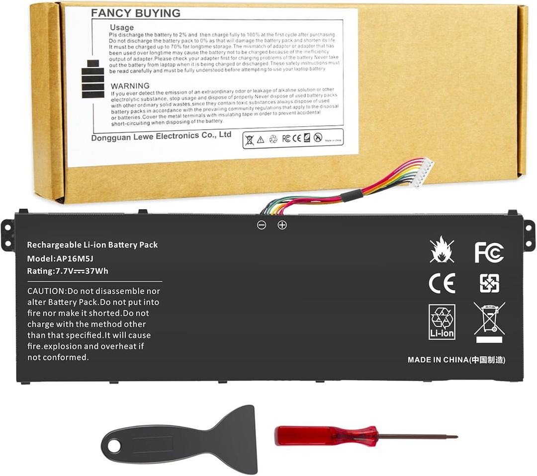 Fancy Buying AP16M5J Laptop Battery for Acer Aspire 1 A114-31 A114-32 Aspire 3 A314-31 A314-32 A314-41 A315-21 A315-21G A315-22 A315-31 A315-32 A315-33 A315-41 A315-51 A315-53 A315-53G 2ICP4/80/104