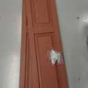 Homeside Raised Panel Vinyl Shutter 1 Pair 14-1/2in. x 75in. 051 Red