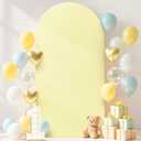 Wedding Arch Cover Spandex Arch Backdrop Cover Round Top Arch Backdrop Frame Covers 2 Sided Chiara Arches Covers Fabric Yellow Arches Cover for Arched Stand Happy Birthday Party Decor  42"x84"