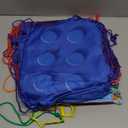 Yerliker 24 Pack Building Block Party Favor Bags Building Block Treat Goodie Drawstring Brick Bags for Kids Birthday Party Supplies Decorations