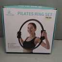 Pilates Ring Set - Studio-Grade Anti-Deformation Pilates Kit - Pilates Equipment for Home Workout - 14'' Pilates Ring, Pilates Ball, 2 Dumbbells, 5 Resistance Bands for Toning Arms, Thighs