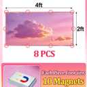 8Pcs 4'x2' Fluorescent Light Covers for Ceiling Lights Classroom Must Haves