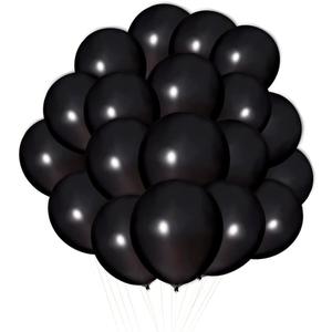 300 Pack Black Balloons 12 inch Black Latex Party Balloon Bulk for Various Party Events Decorations