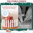 Christmas Tree Fence, 35PCS Thick White Plastic Picket Fence Decorative for Party Wedding Garden Home, Christmas Fence Border Barrier Guard for Puppy Toddlers Baby