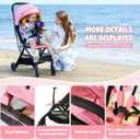 Cool Kids Travel Stroller, Lightweight Baby Stroller with Automatic Folding Function Suitable for Walking Shopping and Amusement Parks