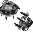 KUSATEC 515096 2PCS Front Wheel Bearing and Hub Assembly Fit For Cadillac Escalade ESV EXT, for Chevy Avalanche/Silverado Suburban 1500/Tahoe, GMC Sierra 1500 Yukon XL, 6 Lugs w/ABS