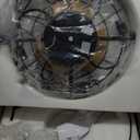 Fansconce Wall Mounted Fan, Wall Mount Ceiling Fan with Lights and Remote, 6-Speed, Quiet, Adjustable Tilt, Plug in Ceiling Fans Ideal for Bedroom, Garage, Tool Room, Workshop