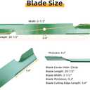 038-6060-00 Mower Blades for Bad Boy Maverick, ZT Elite 60" Decks | Replaces Bad Boy 038-6060-00 Bad Boy 60 inch Mower Blades for Bad Boy Maverick HD, ZT Avenger 60" Mowers with Bolts & Washers