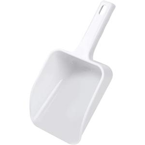 1 Piece Plastic Ice Scoop Plastic Ice Shovel Plastic Hand Scoop Plastic Utility Ice Scoop Coffee Bean Scoop Candy Scooper for Bar Home Kitchen Restaurant, 11.8 x 4.5 x 3.15 Inch, Medium, White