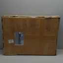 23.8" Modern Nightstand with Hidden Drawers Walnut Night Stand with Charger Station Mid Century Bedside Table Curved Wood Side Table for Bedroom Dorm