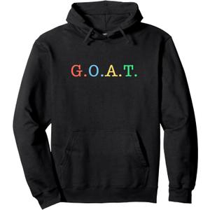 GOAT Greatest of All Time Rainbow All In Champions T-Shirt Pullover Hoodie L 