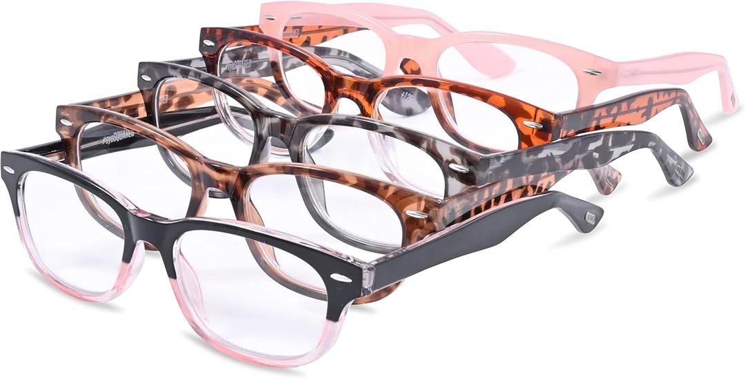 Reading Glasses for Women and Men | Stylish Durable and Comfortable Readers (Black)