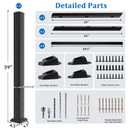 Akenow Modular Stair Railing Kit, 36 in x 3 ft, 2 Post, 1 Panel