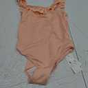 Angel season Girls Swimsuits One Piece Swimsuit Girls U-Back Teens Bathing Suits Swim Team Swimwear Fashionable Cute Summer Holiday Quick Dry for Beach Sport, Size 11-12, Orange