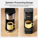 Tastyle Single Serve Coffee Maker for K Cup, Ground and Tea Leaves, Hot and Iced Coffee Machines with Bold Setting, 6 to 16 Oz Brew Sizes, Compact for Small Spaces, Black (2.0 Version)