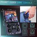 R36MAX Handheld Game Console, 40000+ Games Retro Gaming Console, 256GB TF Card Mini Retro Video Console, 4000mAh Rechargeable 4.0" IPS HD Screen Portable Pocket Arcade (Transparent Grey)