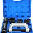 Ball Joint Press & U Joint Removal Tools | Heavy Duty Ball Joint Service Tool with 4-Wheel Drive Adapters for Most 2WD and 4WD Car Pickup and Light Truck (Blue)
