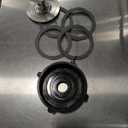 Replacement Blender Parts for Oster Pro 1200 Blender, Includes Stainless Steel Blender Cutter Blade 164160, Jar Base Bottom Cap 179854-000-000 and 4Pcs Silicone Rubber Gaskets 182341-000-842