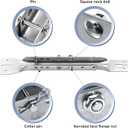 Magisale Garage Door Parts Bracket Adjustable Reinforcement Bracket, Carbon Steel Zinc Plated