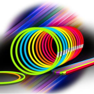 Glow Sticks Bulk 200ct 22'' Glow Necklaces with Connectors, for Party Festivals Raves Birthday Wedding (Multi200)