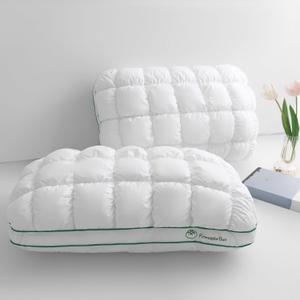 YOUR MOON Fluffy Support Bed Pillow King Size Set of 2, Super Soft Premium DownAlternative Filling for Sleeping, Luxury Hotel Quality Bed Pillows for Side Sleeper (White)