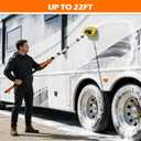 22FT Reach Car Wash Brush with Long Handle for RV, Truck Cleaning