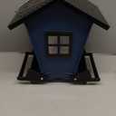 LSCQYYCCSquirrel Proof Bird Feeders for Outdoors Hanging, 5LB Capacity Metal Wild Birdfeeders Outside Hanging, Large Feeder That Attracts Cardinals, Chickadees, and More Birds-One in Blue