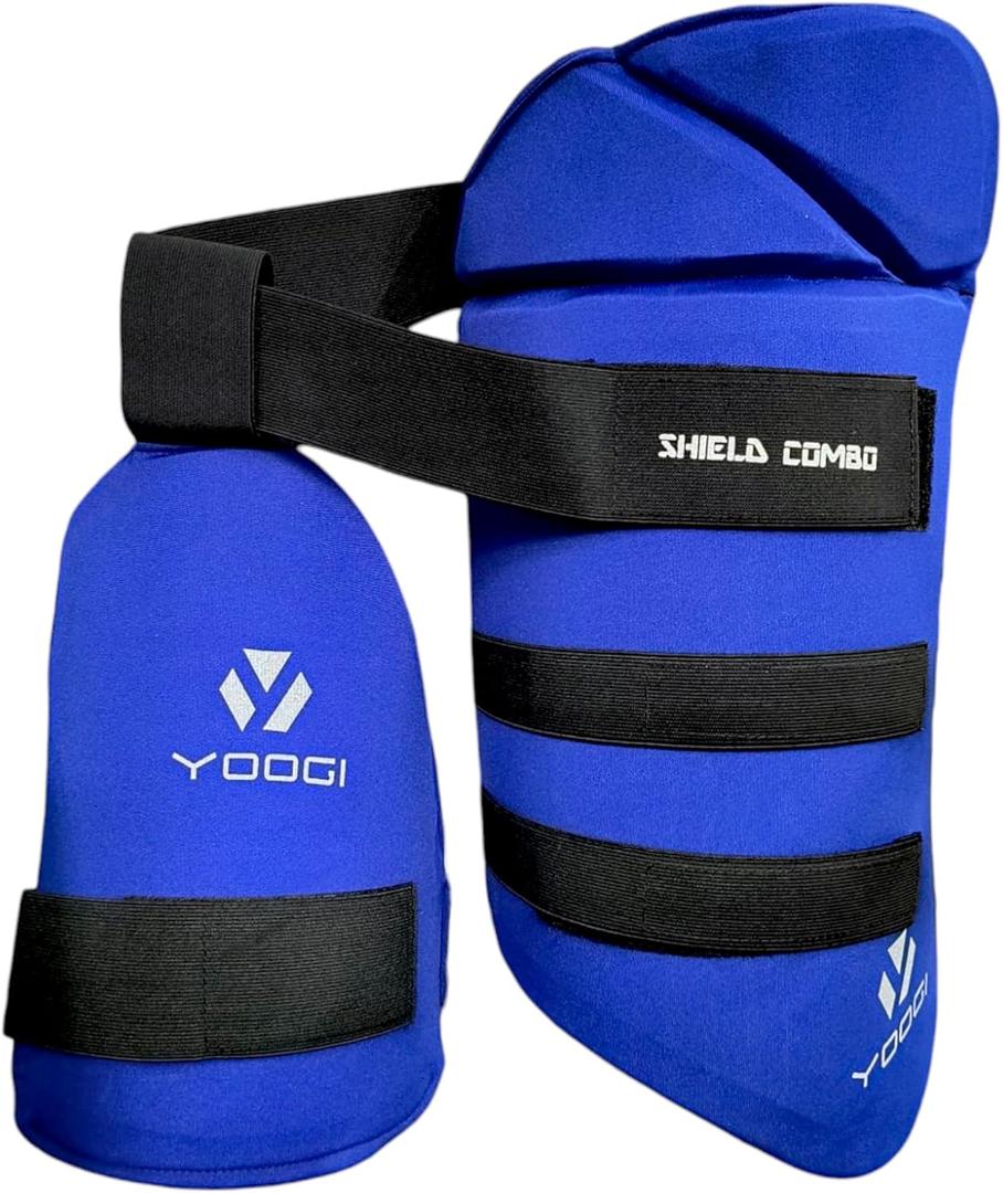 YOOGI Cricket Shield Combo Thigh Guard Lower Body Sefety,Cricket Thigh Pad (Boys)