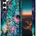 Hocase for Galaxy S23 Case, Shockproof Heavy Duty Protection Soft Silicone Rubber Bumper+Hard Plastic Hybrid Protective Case for Samsung Galaxy S23 (6.1" Display) 2023 - Mandala in Galaxy