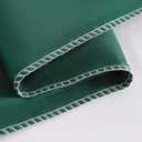 NTBAY Zippered Silk Satin Toddler Pillowcases - 2 Pack Hidden Zipper 13x18 Pillowcases - Luxury and Silky Baby Travel Pillow Covers, Dark Green