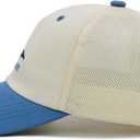 Kids Trucker Hat for Boys Girls Ages 3-9, UPF 50+ Protection Mesh Back Embroidered Baseball Cap (Blue)